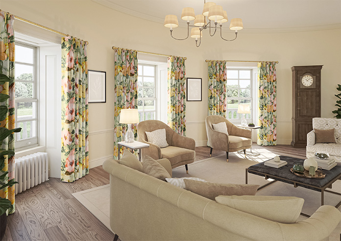 Amelia Faux Silk, Honeydew - Made to Measure Curtain - Image 8